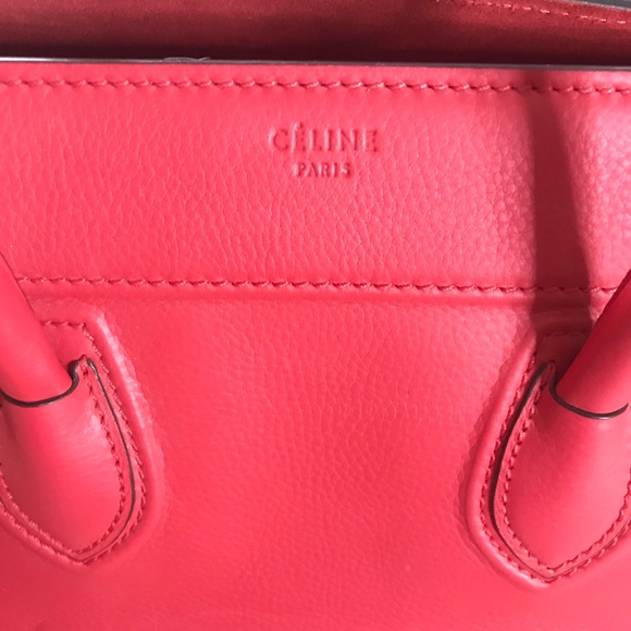 Authentic Celine Medium Phantom Vermillion tote - Picture 7 of 7